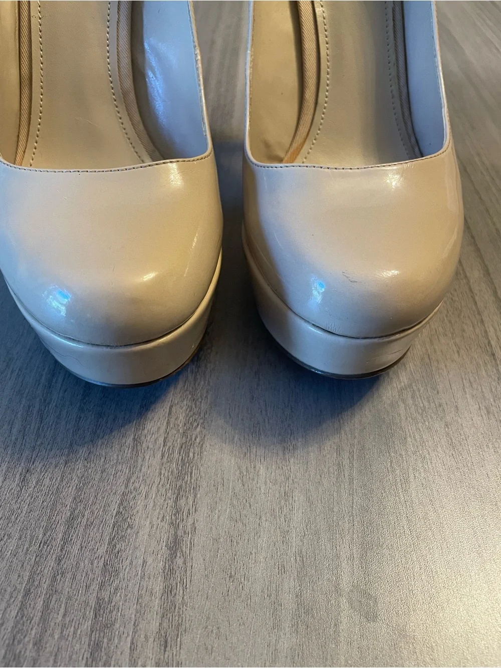 ALDO Nude Platform Heels Size 40 / US 9